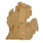 Custom Michigan State Bamboo Cutting & Serving Board - 1