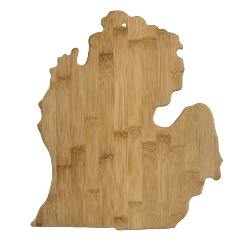 Custom Michigan State Bamboo Cutting & Serving Board - 1