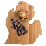 Custom Michigan State Bamboo Cutting & Serving Board - 2