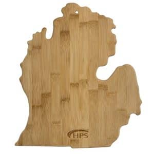 Custom Michigan State Bamboo Cutting & Serving Board