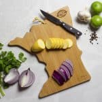 Custom Minnesota State Shaped Cutting & Serving Board w/Artwork by Summer Stokes