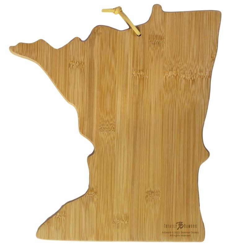 Custom Minnesota State Shaped Cutting & Serving Board w/Artwork by Summer Stokes - 2