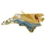 Custom North Carolina State Shaped Cutting & Serving Board w/Artwork by Summer Stokes - 1
