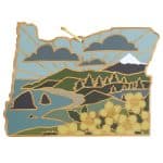 Custom Oregon State Shaped Cutting & Serving Board w/Artwork by Summer Stokes