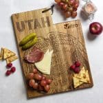 Custom Rock & Branch® Origins Series Utah State Shaped Cutting & Serving Board - 1