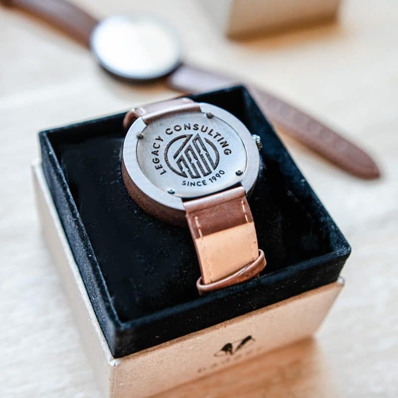 Custom Sandalwood Modern Watch