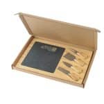 Custom Slate Cheese Board Gift Box Set - 3