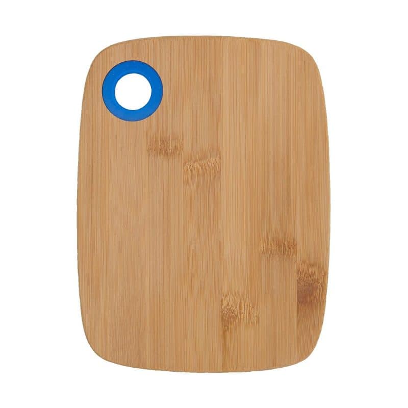 Custom Small Bamboo Cutting Board w/Silicone Ring - 4