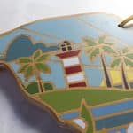 Custom South Carolina State Shaped Cutting & Serving Board w/Artwork by Summer Stokes - 3