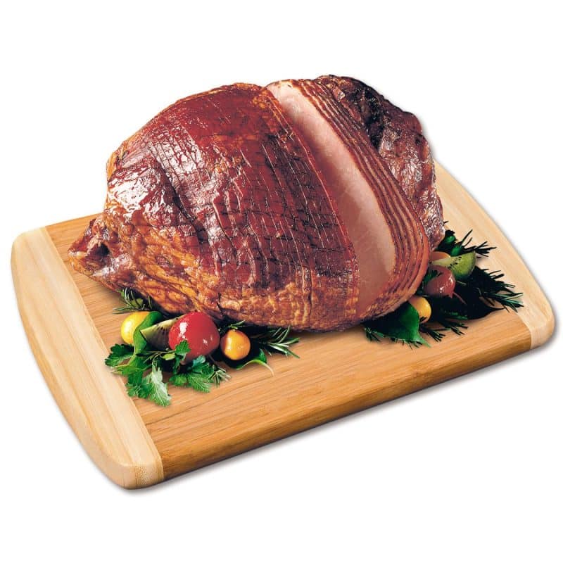 Custom Spiral-Sliced Whole Ham w/Bamboo Cutting Board - 1