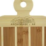 Custom Striped Paddle Anchorage City Skyline Board - 2