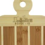 Custom Striped Paddle Boise City Skyline Board - 2