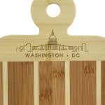 Custom Striped Paddle DC District of Columbia City Skyline Board - 3