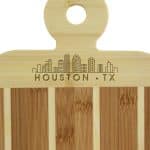 Custom Striped Paddle Houston City Skyline Board - 2