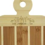 Custom Striped Paddle Los Angeles City Skyline Board - 3