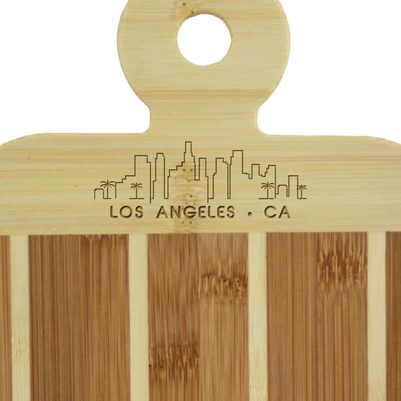 Custom Striped Paddle Los Angeles City Skyline Board - 3