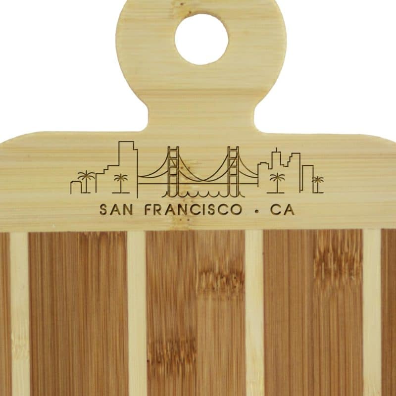 Custom Striped Paddle San Francisco City Skyline Board - 3