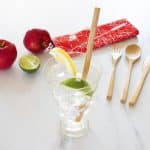 Custom Take-Along Flatware Red Hibiscus Utensil Roll - 2