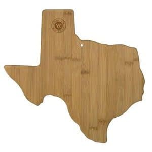 Custom Texas State Bamboo Cutting & Serving Board
