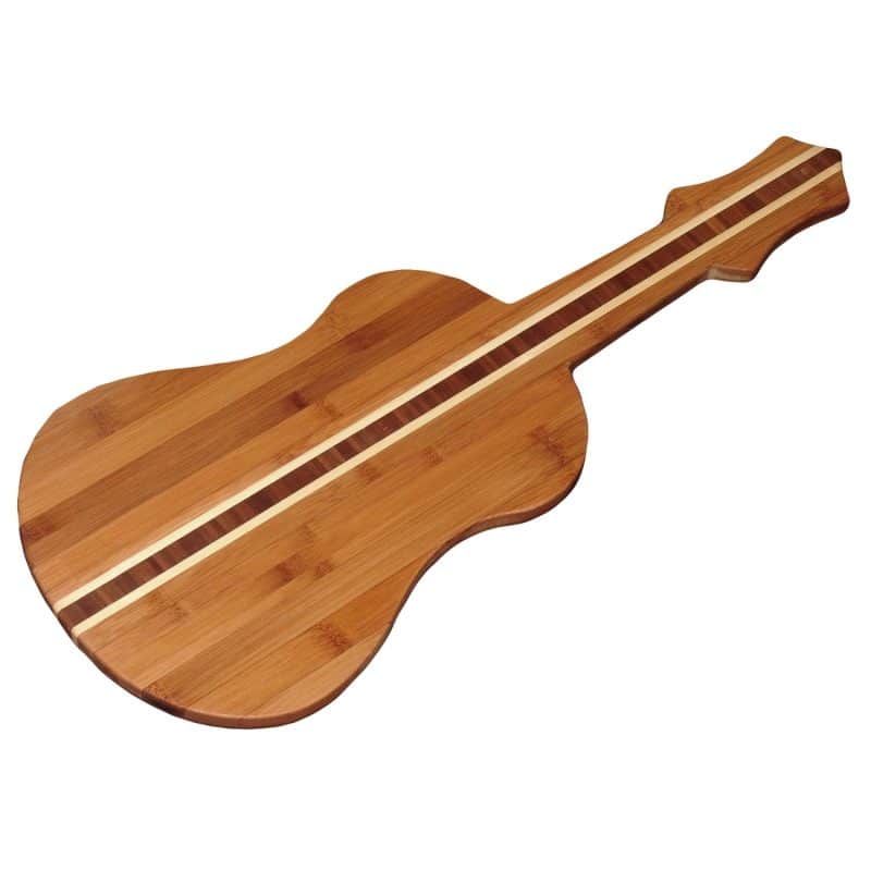 Custom Ukulele/Guitar Shape Bamboo Cutting Board - 2