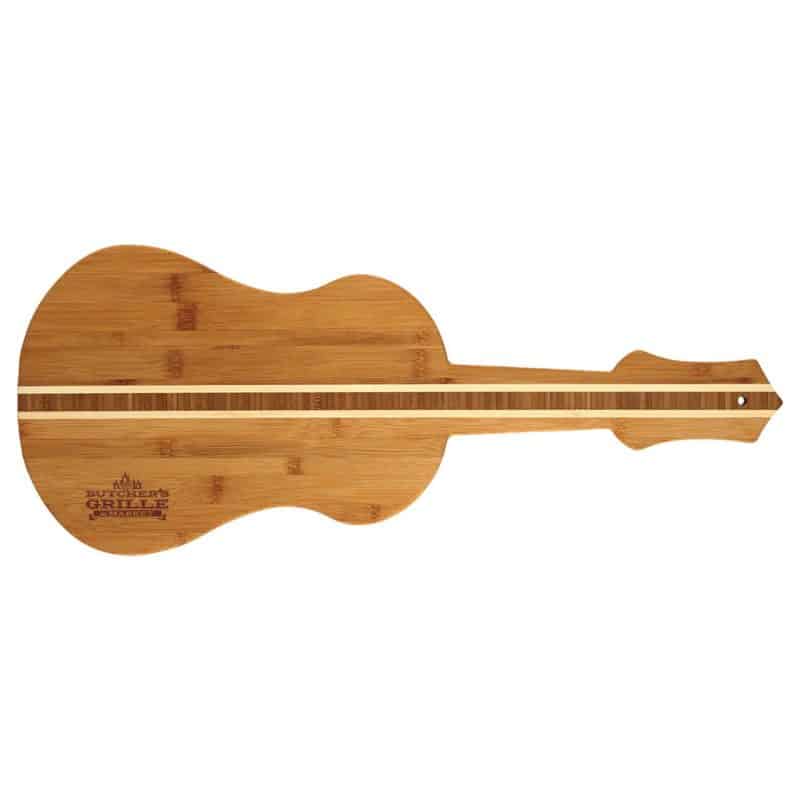 Custom Ukulele/Guitar Shape Bamboo Cutting Board
