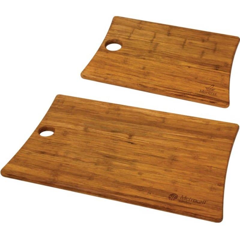 Custom Woodland Bamboo Cutting Board Set