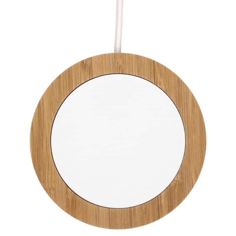 Custom iBevel Plus 15W Wireless Charger With Bamboo Trim - 1