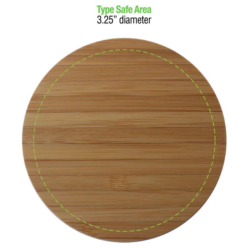 Custom iDisc Bamboo 15W Wireless Charger - 2