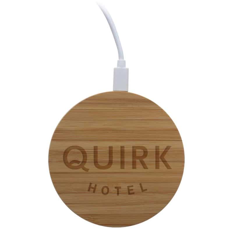Custom iDisc Bamboo 15W Wireless Charger