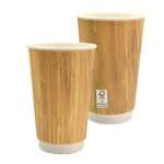 Custom 16 oz. Full Color Bamboo Pattern Paper Cup - 1