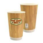 Custom 16 oz. Full Color Bamboo Pattern Paper Cup