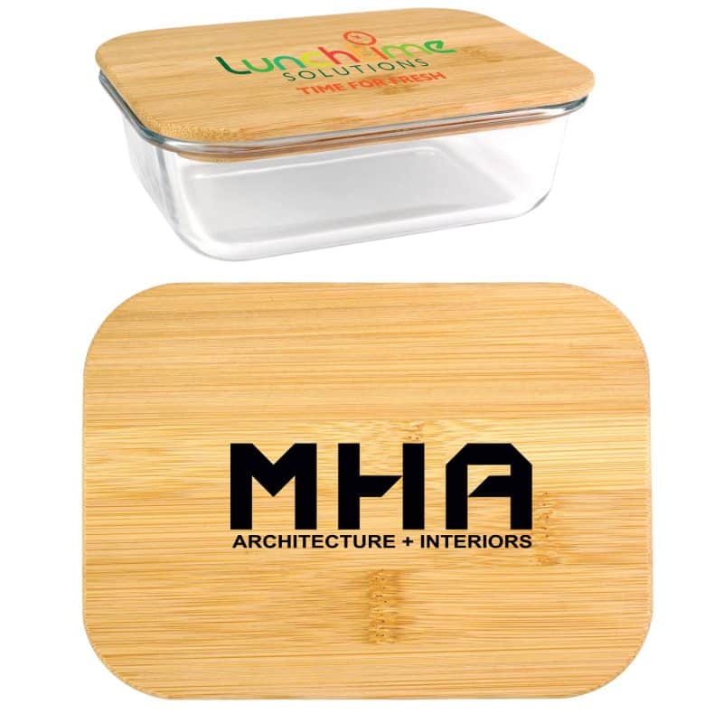Custom Bamboo Glass Container - 3
