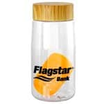 Custom Bamboo Pattern 18 oz. Recycled Bottle with Floating Infuser - 6