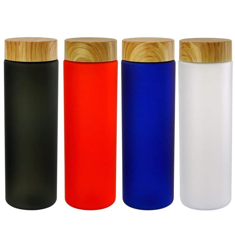 Custom Bamboo Pattern 22 oz. Frosted Bottle - 1