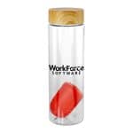 Custom Bamboo Pattern 24 oz Bottle with Floating Infuser - 2
