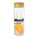 Custom Bamboo Pattern 24 oz Bottle with Floating Infuser - 4