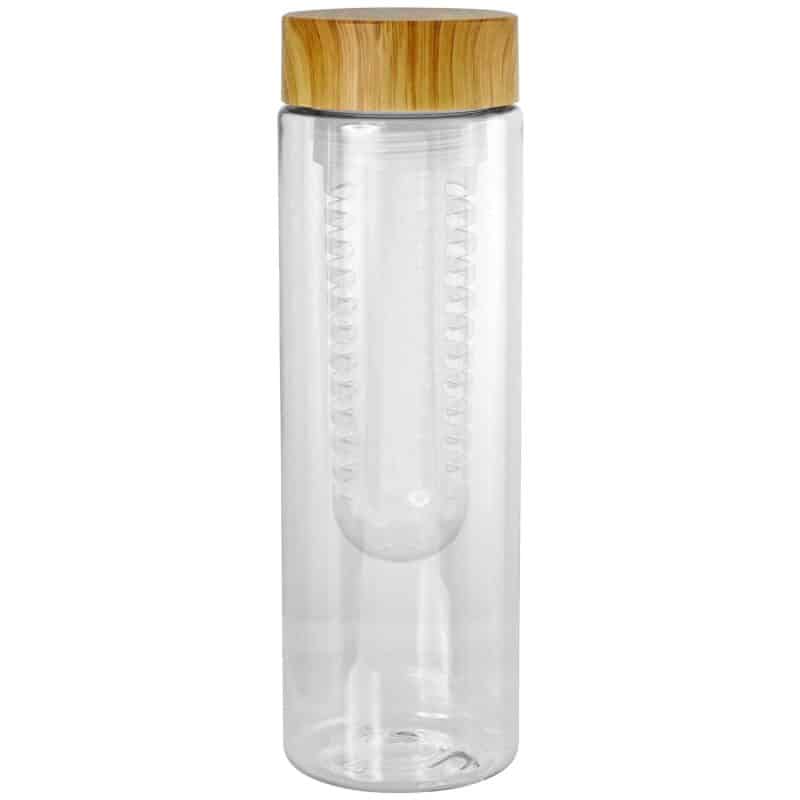 Custom Bamboo Pattern 24 oz Recycled Bottle with Fruit Infuser - 7