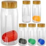 Custom Bamboo Pattern 25 Oz. Recycled Bottle with Floating Infuser - 1