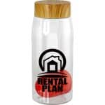 Custom Bamboo Pattern 25 Oz. Recycled Bottle with Floating Infuser - 2