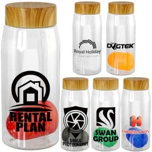 Custom Bamboo Pattern 25 Oz. Recycled Bottle with Floating Infuser