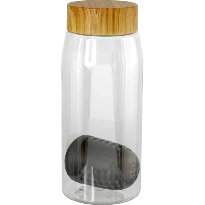 Custom Bamboo Pattern 25 Oz. Recycled Bottle with Floating Infuser - 5