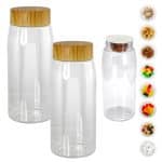 Custom Bamboo Pattern 25 oz. Recycled Snack Bottle - 1