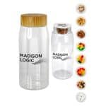 Custom Bamboo Pattern 25 oz. Recycled Snack Bottle - 2