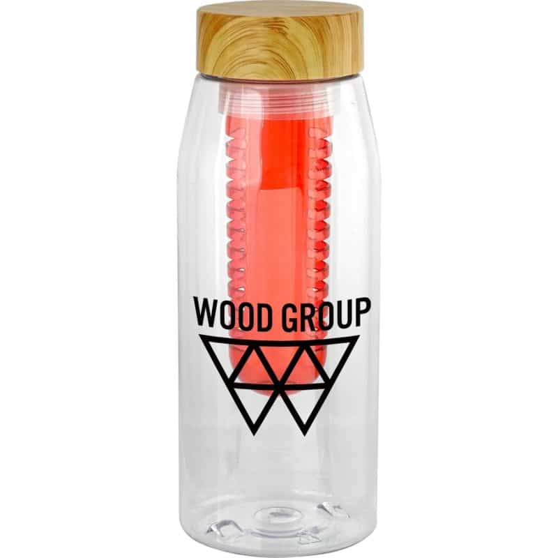 Custom Bamboo Pattern 32 oz. Bottle with Infuser - 6