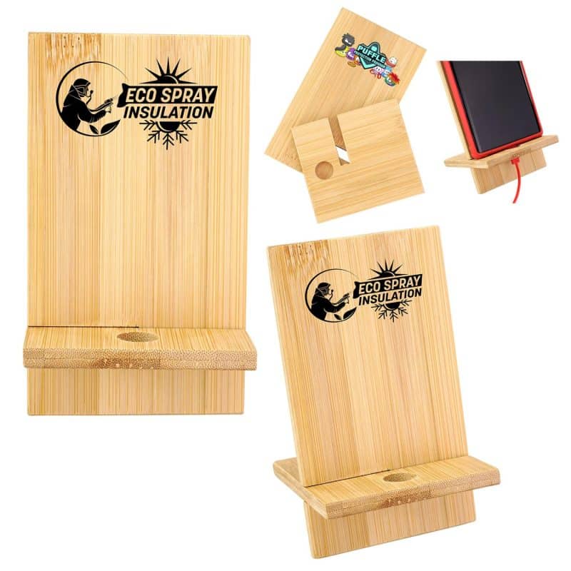 Custom Bamboo Phone Holder