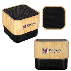Custom Bamboo Square Bluetooth Speaker