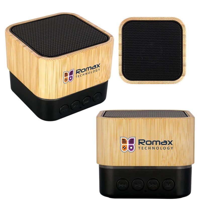Custom Bamboo Square Bluetooth Speaker