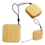 Custom Bamboo Square Tape Measure - 1