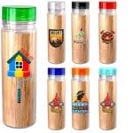 Custom Clear View 18 oz. Full Color Bamboo Pattern Bottle