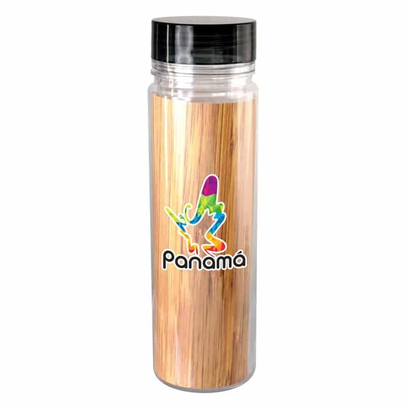 Custom Clear View 18 oz. Full Color Bamboo Pattern Bottle - 4